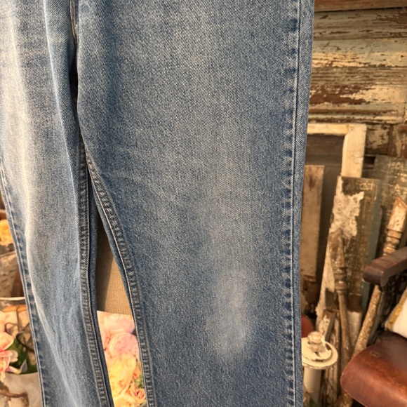 VINTAGE LEVI's 517 ORANGE TAB JEANS | DISTRESSED | 32x29 | 7 BELT LOOPS | 80's - Picture 9 of 14